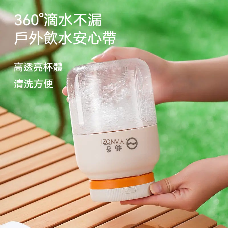 YANGZI/揚子，家用榨汁機，1300ML大容量，38葉刀，無線便攜，雙蓋鮮榨果汁