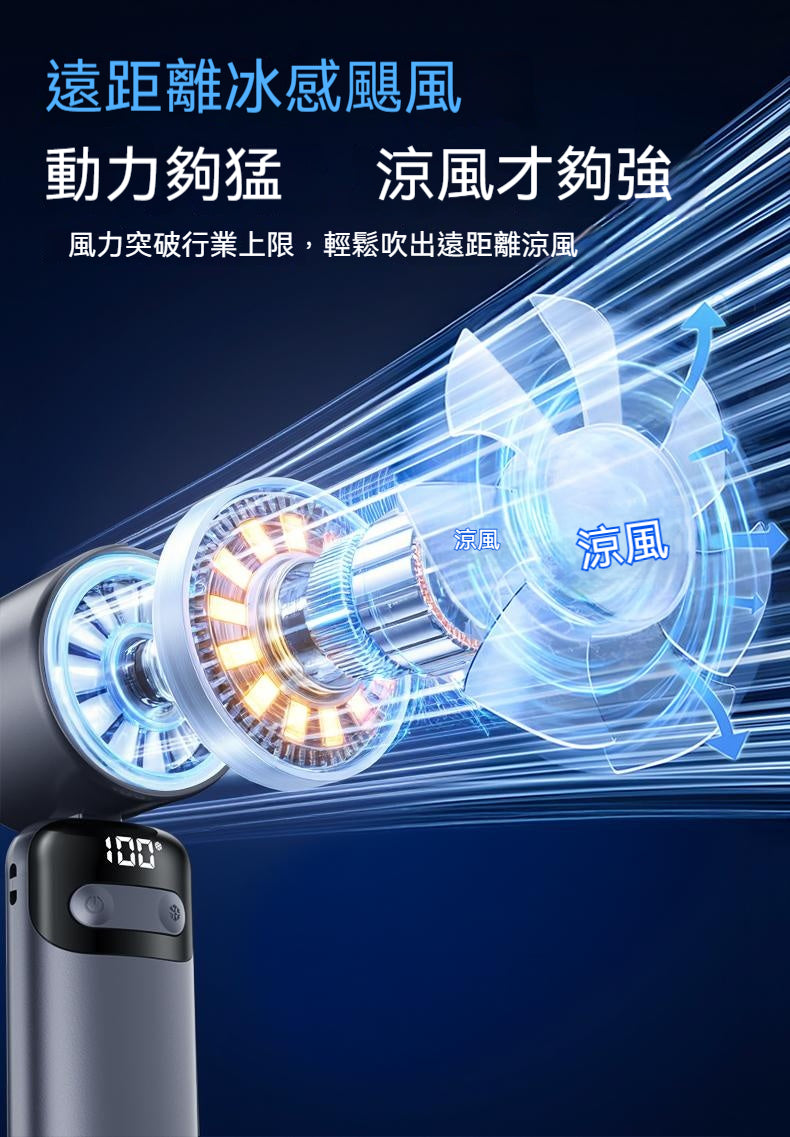 酷公館，高速冰敷，手持風扇，可折疊掛脖，桌面充電，戶外靜音，大風力，小風炮
