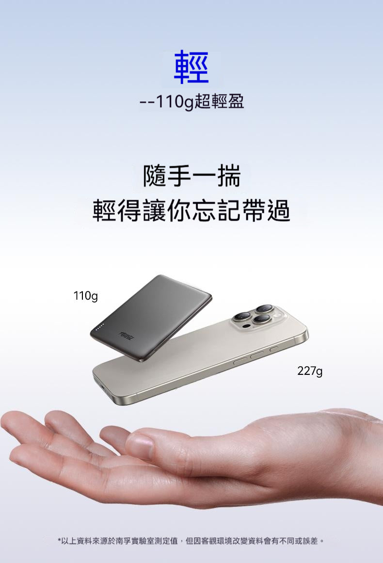 【3C認證可上飛機】南孚傳應，超薄磁吸，15w充電寶，無線快充，適用蘋果，1W毫安，大容量