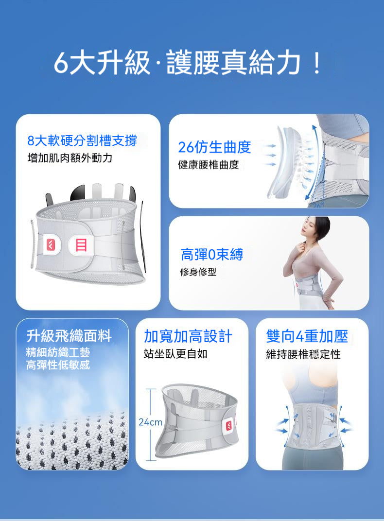 維德，護腰帶，腰部矯形器，突出護腰神器，腰椎測評，辦公家減壓