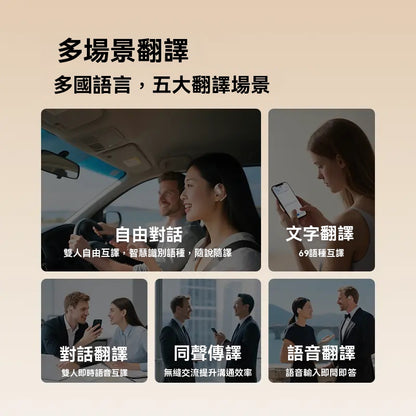 【限時降價】SANSUI_山水，2025年新款，W12，可外放，多語種，同聲傳譯翻譯，智慧耳機