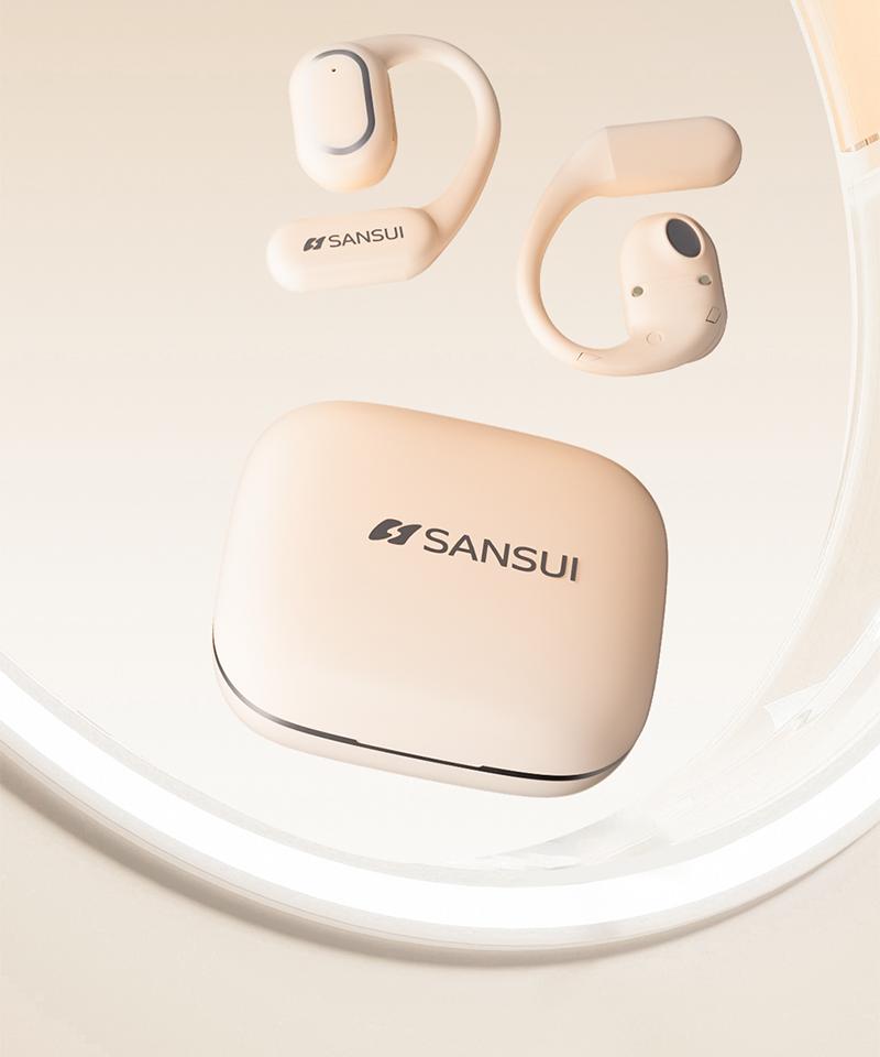 【限時降價】SANSUI_山水，2025年新款，W12，可外放，多語種，同聲傳譯翻譯，智慧耳機